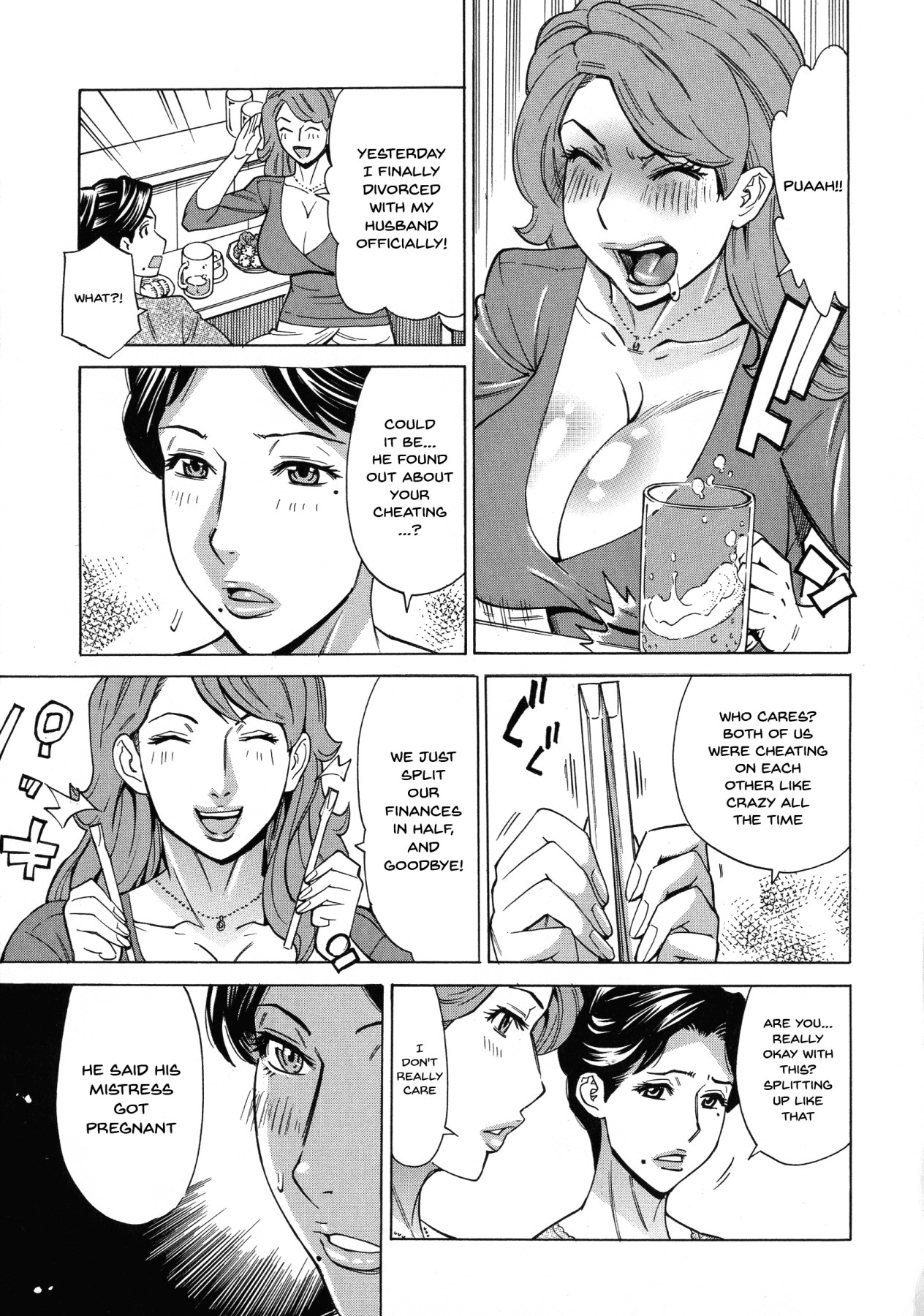 Hentai Manga Comic-A Housewife's Love Fireworks ~To Think My First Affair Would Be a 3-Way~-Chapter 7-3